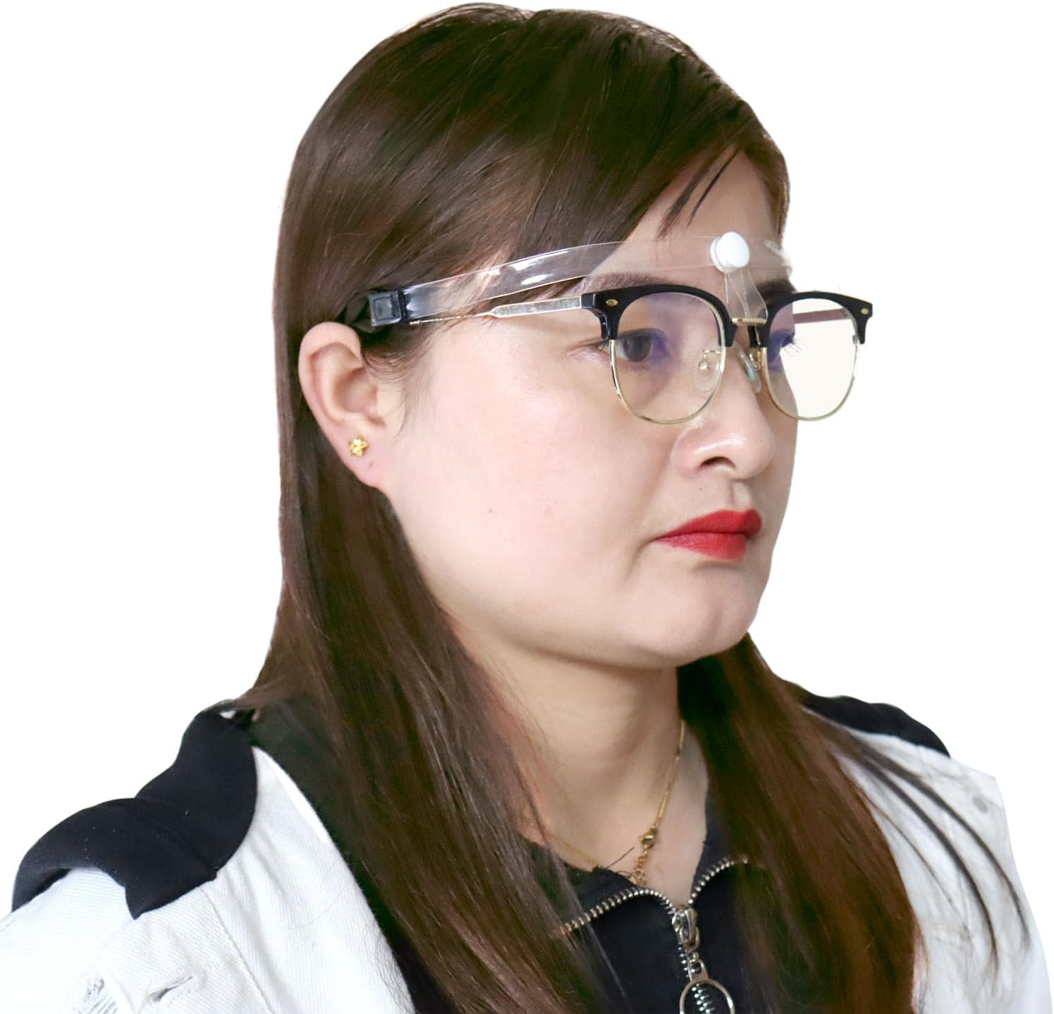 2 Pack Rhinoplasty Glasses Holder with Transparent Headwear Eyeglass Suspension for Post Nasal Surgery Rhinoplasty Septoplasty Recovery Nose Recovery image number 1