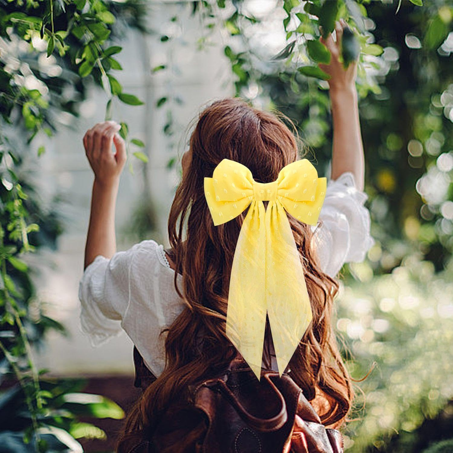 Pack of 2 Bow Hair Pins, Simple and Cute Hairpin, Girls' Hair Pin, Hairstyle Decorations, Hairdresser Design Accessories. image number 5