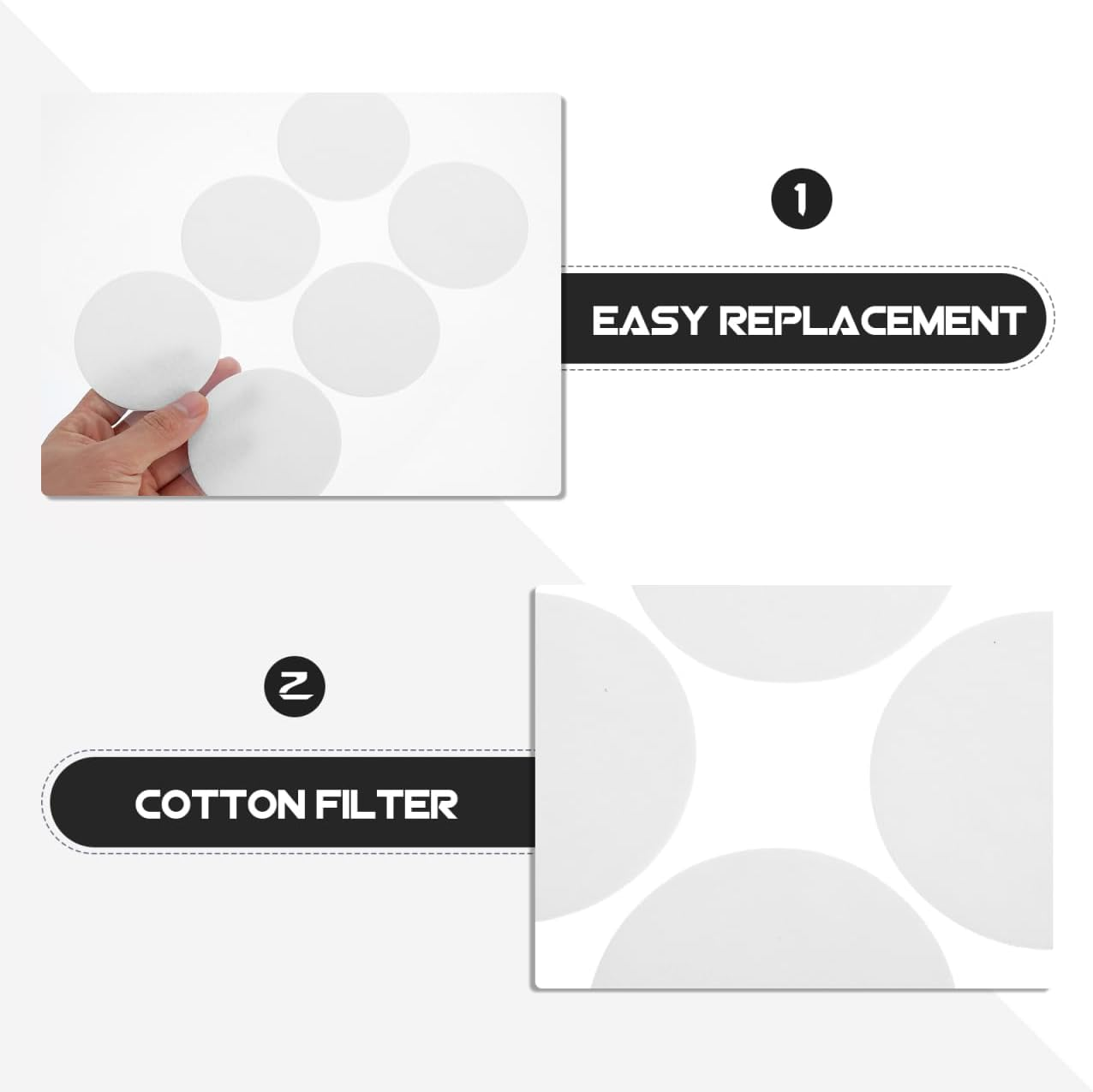 Mipcase 24Pcs Monotub Adhesive Filter Discs : Monotub Filters for Mushroom Cultivation - Mushroom Growing Supplies, 2.95X2.95X0.08In (White) image number 1