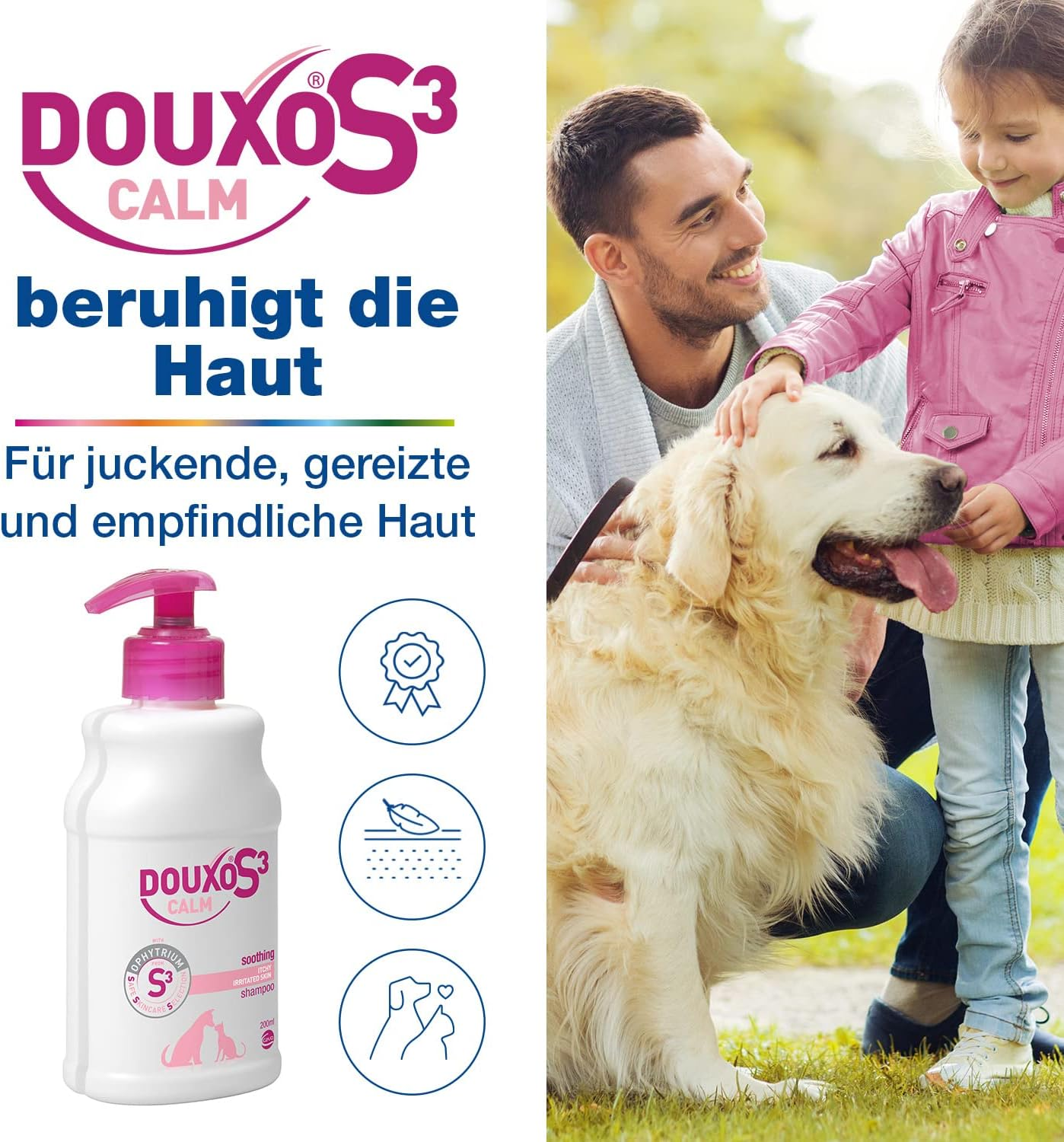 Douxo Calm Shampoo for Dogs Cats (6.8 Fl Oz) image number 3