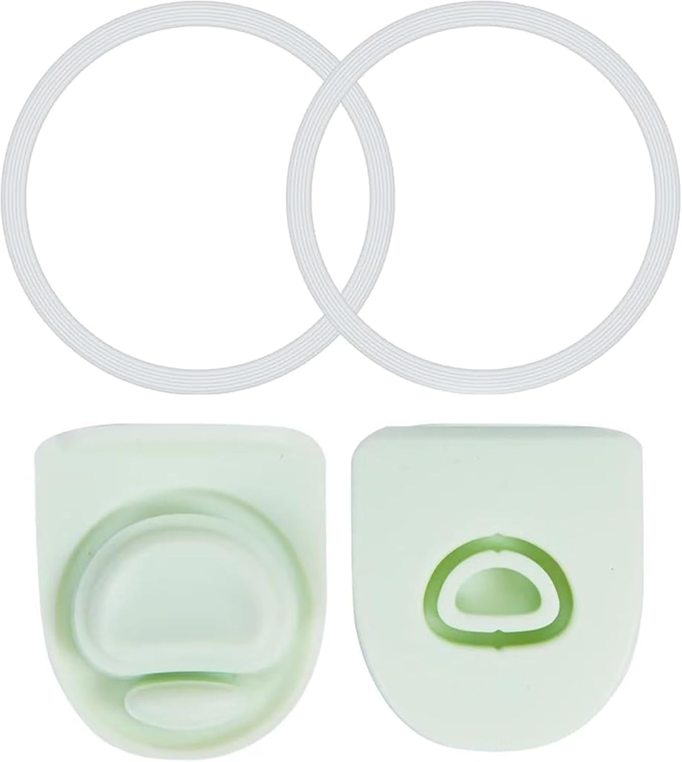 HAOQYUYN 2 Pcs Replacement Stopper and 2 Pcs Silicone Lid Seal Ring for Owala Freesip Water Bottle 24/32/40 Oz, Bpa-Free Seal Bottle Cap Mouth Stopper Gasket Silicone Plug Accessories