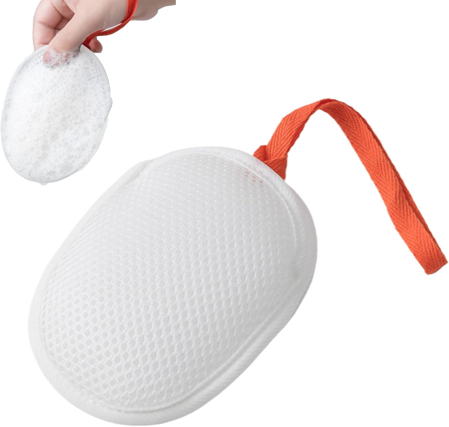 Soap Mesh Bag Foam - Bar Saw Plaser Pouch for Body Wash, Reusable Bags | Lightweight Scrubber Shower Bath Travel Gym Backpacking Hiking Outdoor Skin Cleansing Kit for Women image number 5