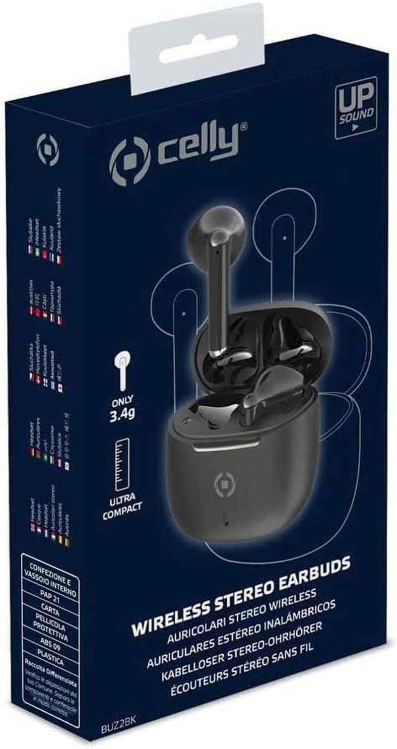 Celly BUZ2 Bluetooth Headphones with Microphone - Black image number 2