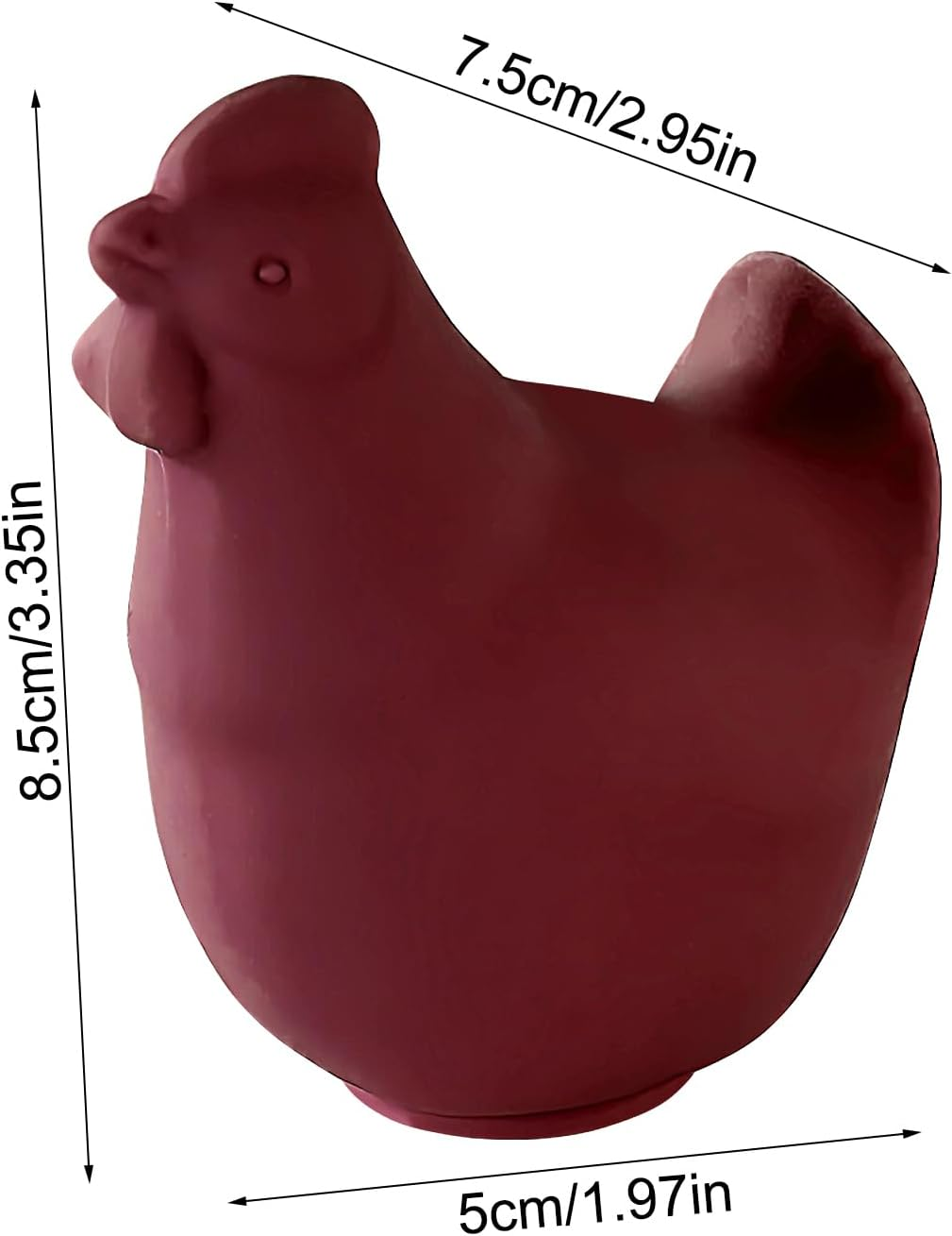 Egg Yolk Separator, Egg Strainer, Silicone Filter Gadgets for Home Baking Chef Outdoor Cooking Restaurant Most Bowl Sizes - Dark Red image number 2