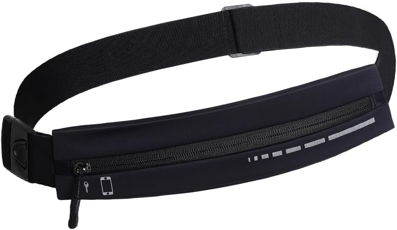 Slim Running Belt Fanny Pack, Adjustable Reflective Phone Holder Runners Waist Pouch Belt for Workout, Money Belt Running Gift Gear Accessories image number 2