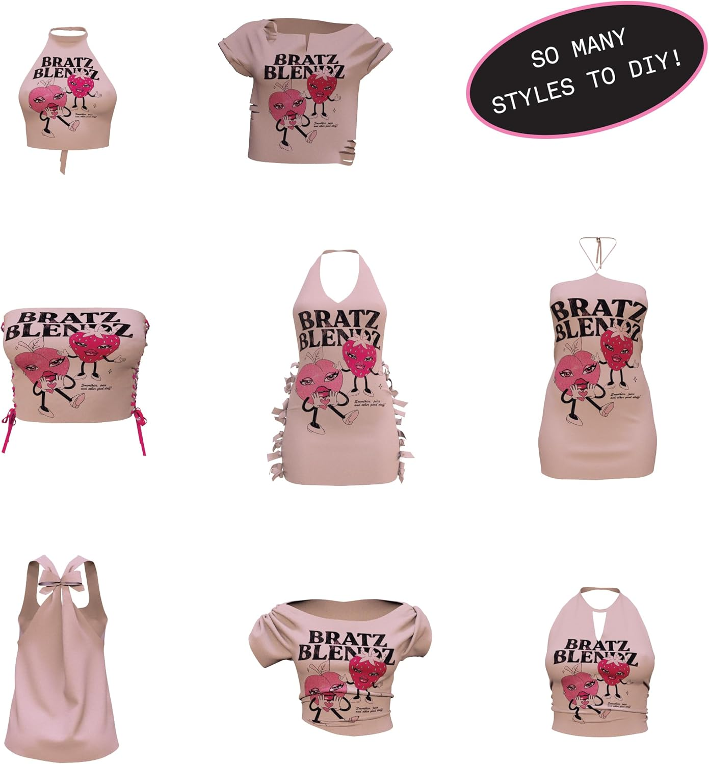 Bratz Stylin' Cloe - Fashion Doll with Customisable T-Shirt for You, Comes with Accessories, Cute Toys for Girls image number 1