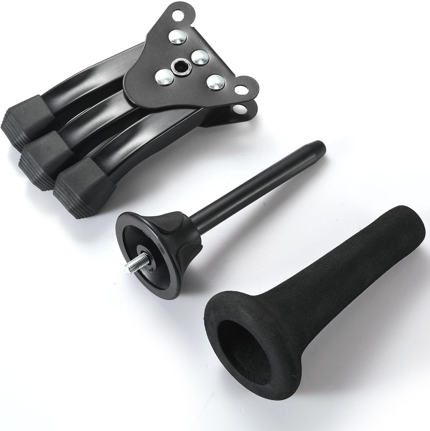 KESERLIG Portable Foldable Tripod Stand Holder with Protective Pad, Anti-Slip Sturdy Holder for Oboe, Flute, Clarinet, Straight Saxophone Wind Instrument image number 5