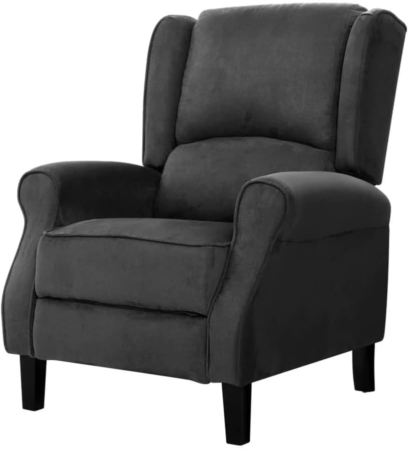 Artiss Recliner Chair Charcoal Fabric Lounge Sofa Armchair, Home Furniture Health Personal Care, Adjustable Backrest Footrest Nursing Feeding image number 1