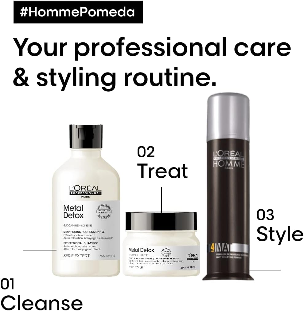 L'Oreal Professionnel Homme Matt Sculpting Pomade 80 Ml image number 3