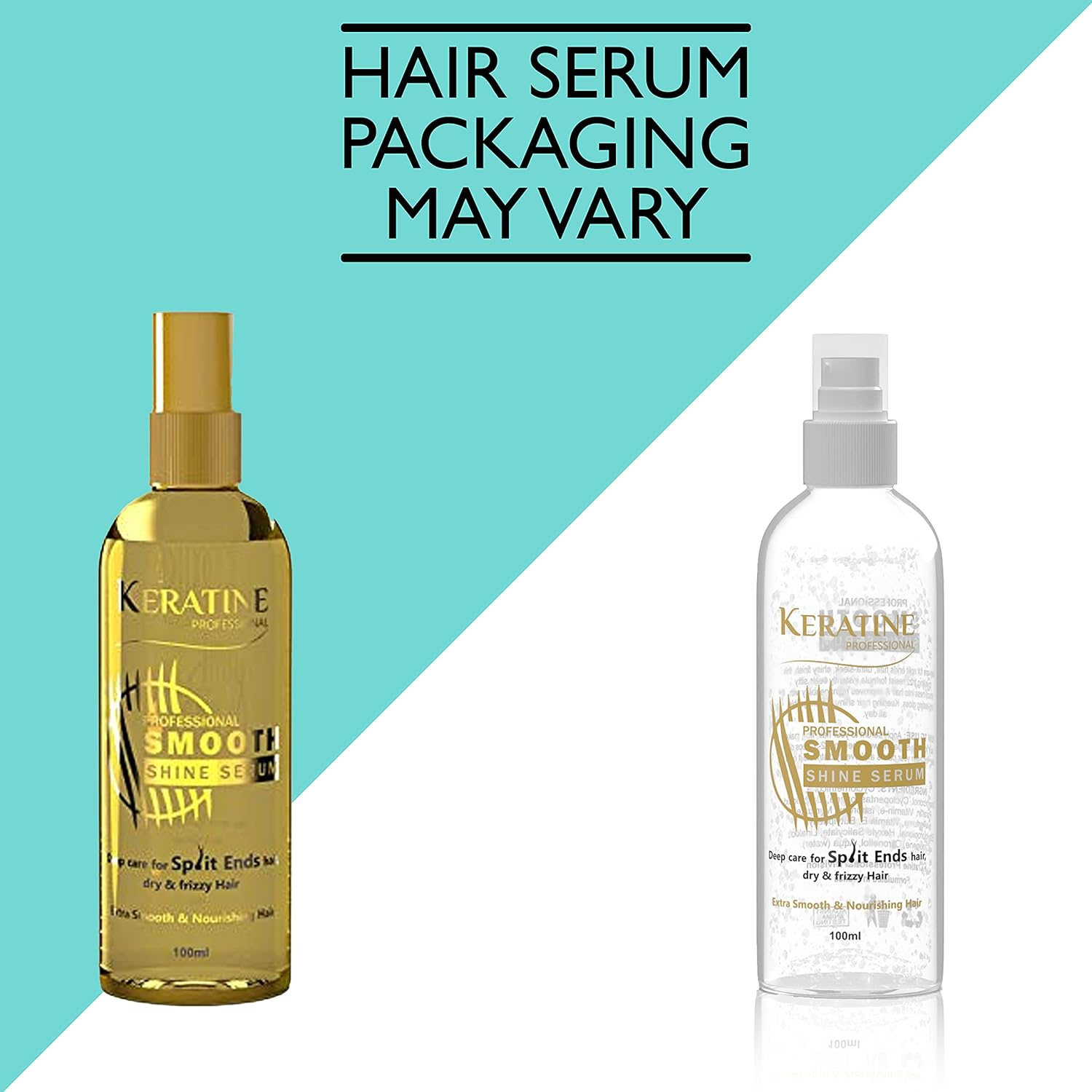 Keratin Shampoo, Hair Mask and Serum(100 Ml) Kit | Repair Shampoo, Repair Hair Mask and Professional Smooth Shine Serum Set for Thin Fine Hair | Pro Treatments for Dry, Damaged & Color Treated Hair