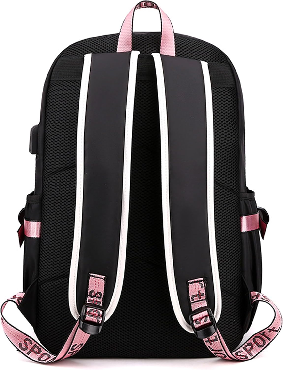 Roffatide Anime Kuromi Print Business Casual Laptop Shoulders Backpack Travel Hiking Daypacks Rucksack 17 Inch image number 1