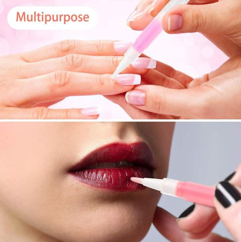 5Pcs 3Ml Transparent Twist Pens Nail Twist Pens Empty Transparent Nail Oil Pen with Brush Empty Cuticle Oil Pen Cosmetic Container Pen for Lip Gloss Teeth Whitening Liquid image number 6