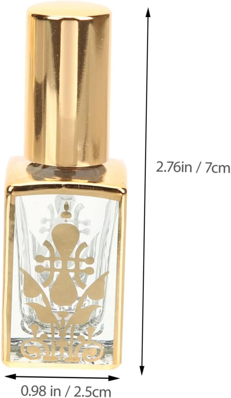 5Pcs Refillable Glass Vintage Perfume Bottles Empty Perfume Bottle for Travel Atomiser image number 2