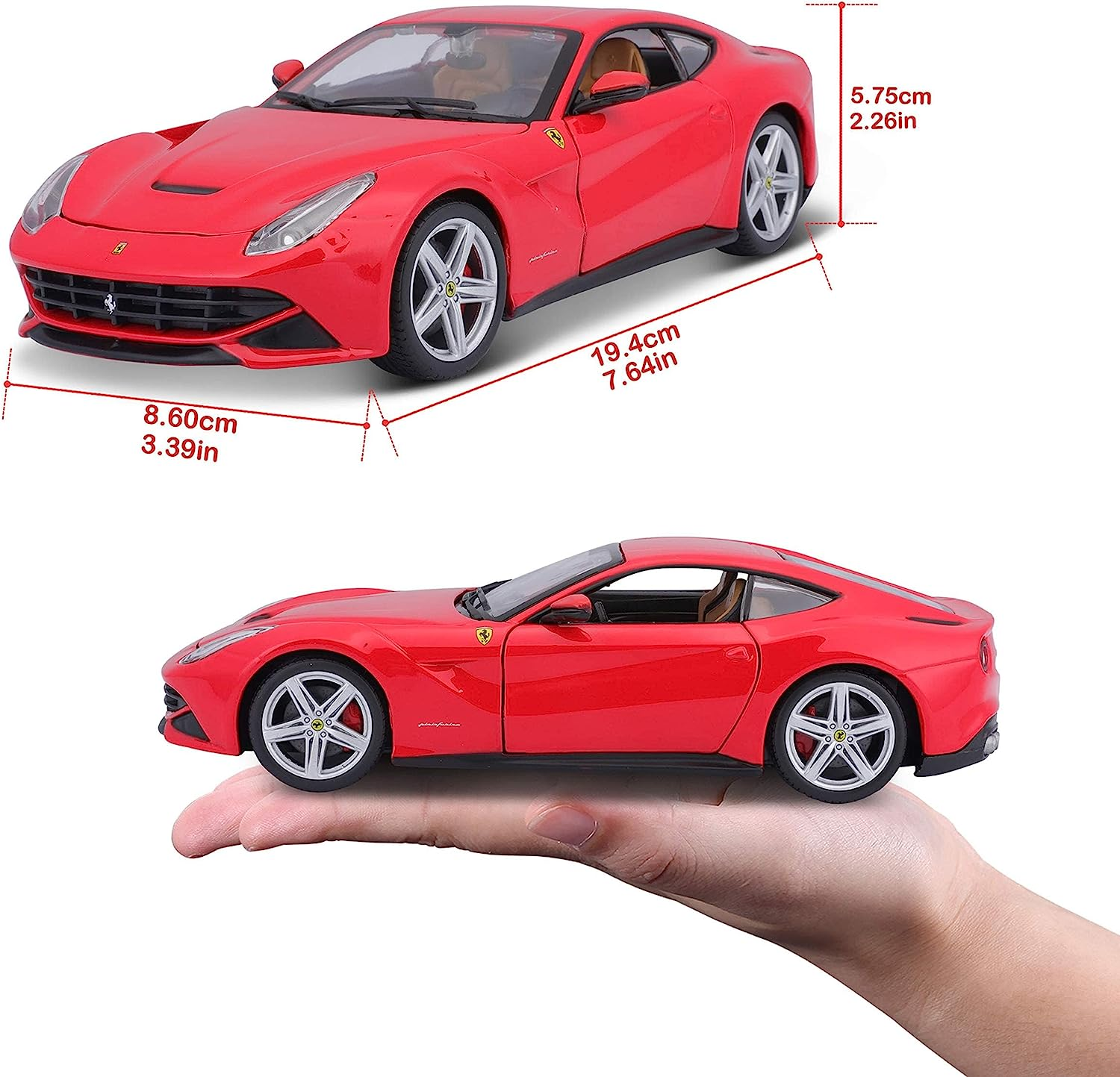 Bburago Ferrari F12 Berlinetta 1:24 Scale Diecast Car Diecast Vehicle image number 3