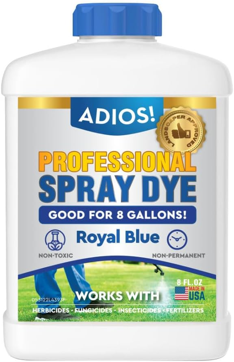 Adios! Professional Blue Spray Dye Marker, Makes 16 Gallons of Indicator for Grass and Lawn Care, Safe for Mixing (8Oz), 00CADI image number 2