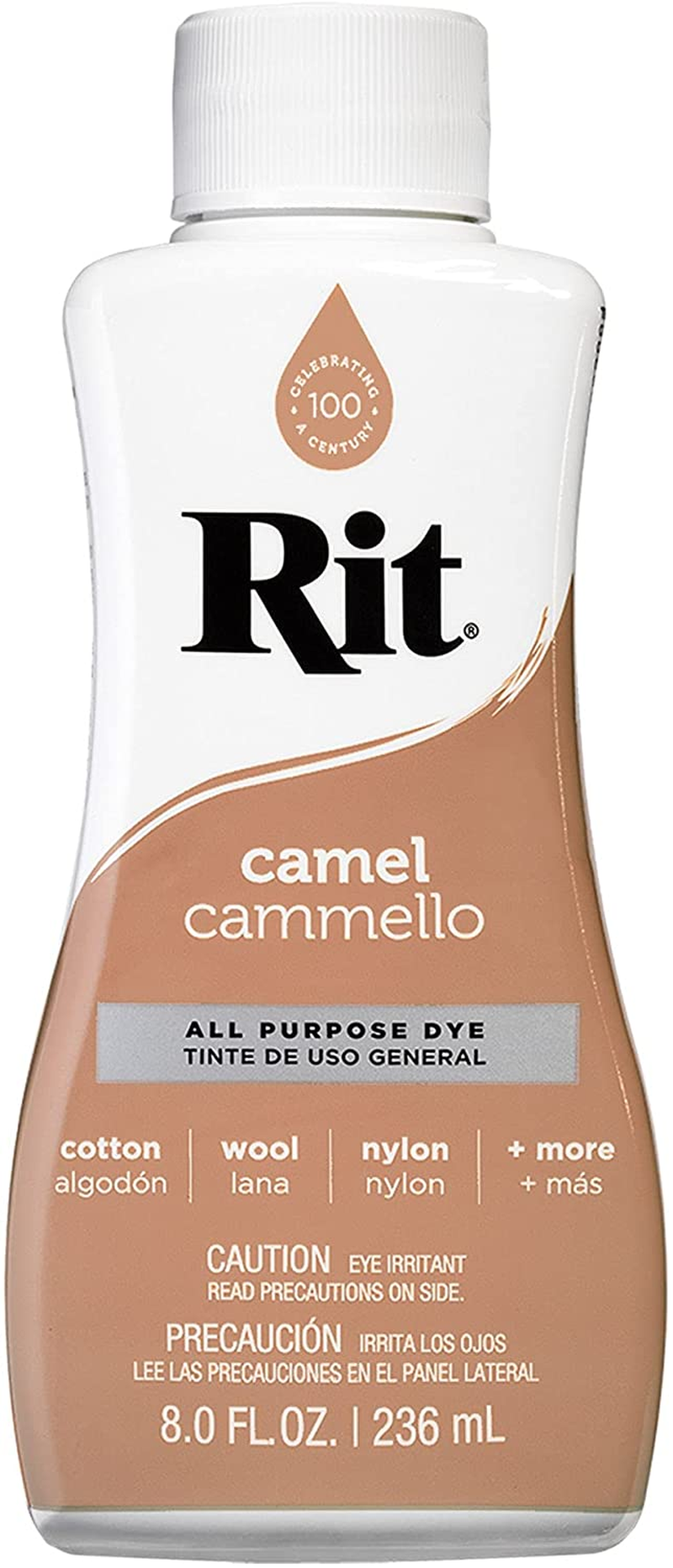 RIT DYE 88460 Ur820.Came Fabric Liquid Dye All-Purpose, Camel image number 1