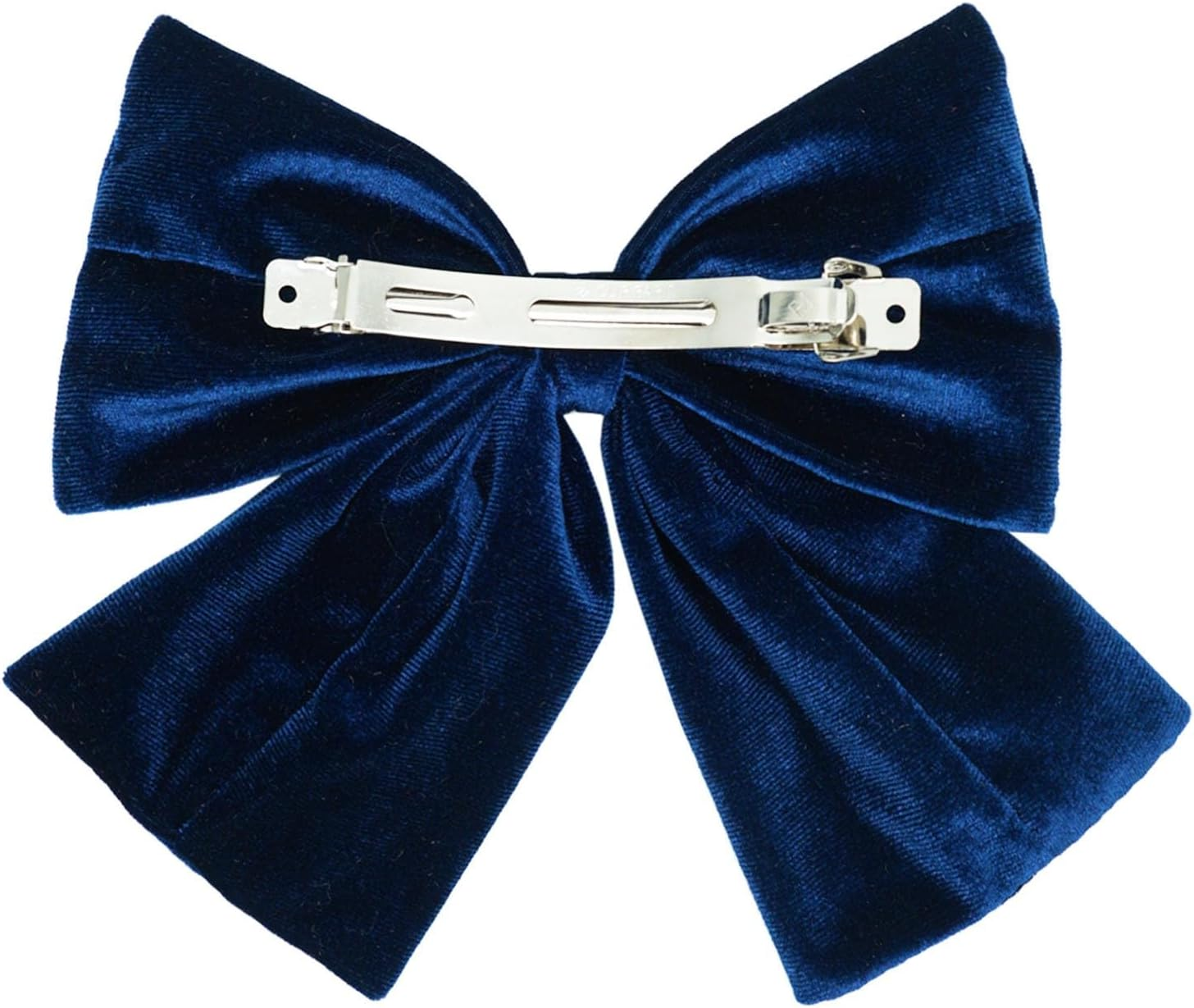 Large Hair Bow Clip, Velvet Bow Hair Clips, Elegant French Hair Clip, Bow Hair Accessories, Fabric Hair Accessories for Women, Wedding, Banquet, Daily, Lake Blue image number 1