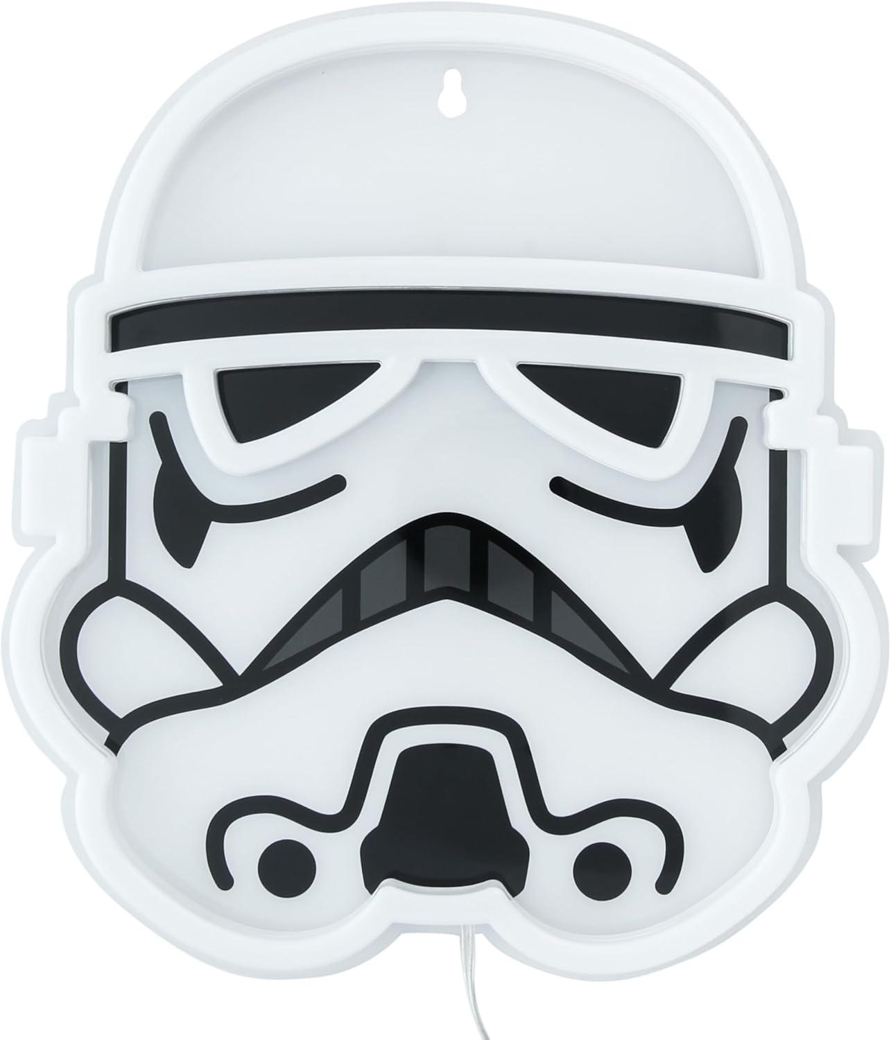 Paladone Storm Trooper Helmet LED Neon Wall Light, Officially Licensed Star Wars Lamp with Power Cord for Home, Bedroom, Living Room, Gift for Fans image number 1