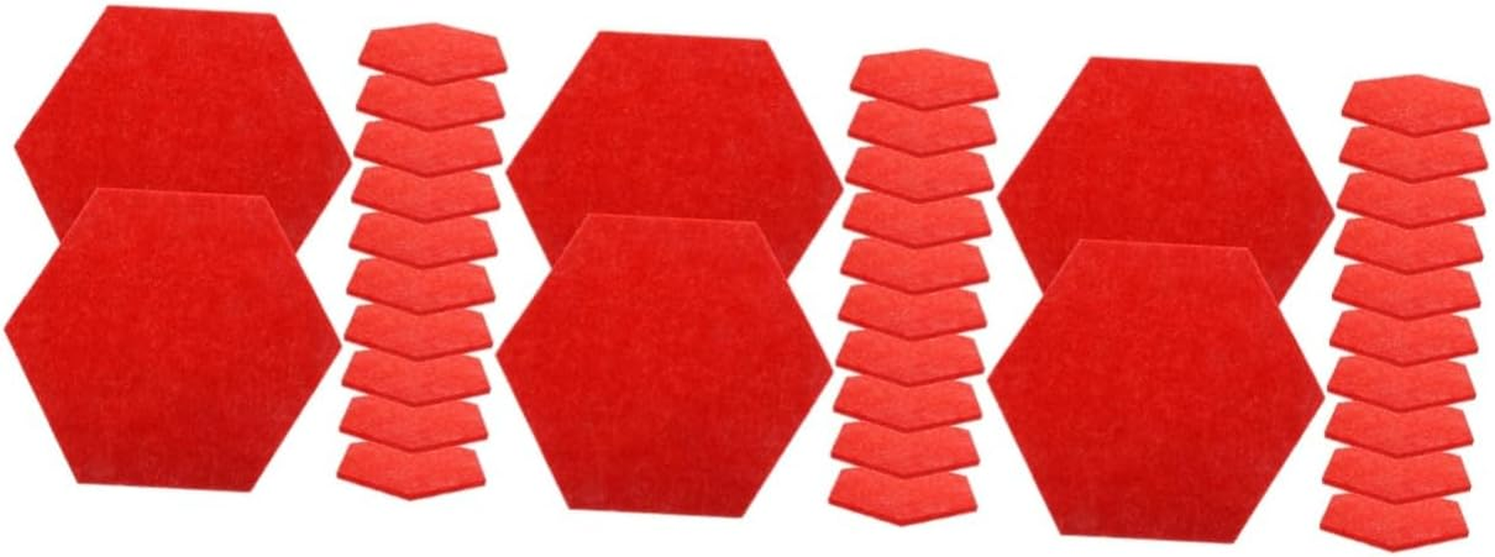 Tofficu 36Pcs Versatile Felt Mat for Classroom Office Notice Board Decorative Bulletin Board in Multi-Colors image number 3