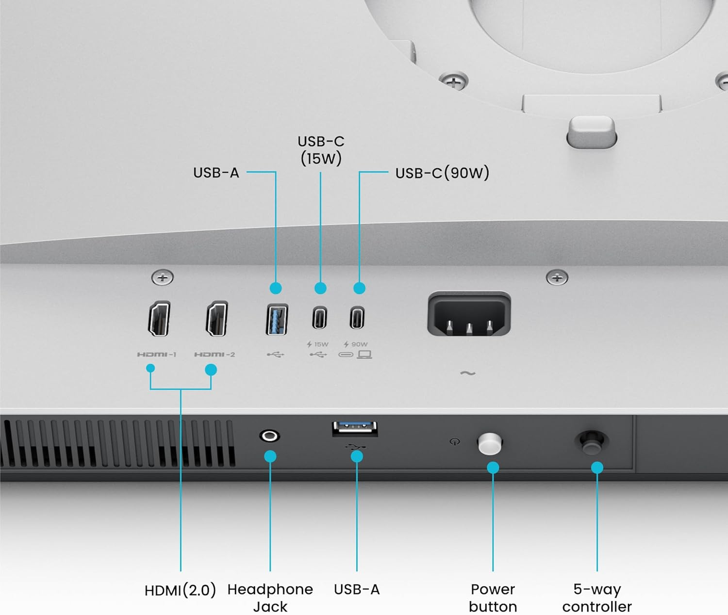 Benq MA270U 27&rdquo; 4K 3840X2160 Monitor for Macbook Pro/Air, Dual USB-C, 90W Power Delivery image number 6