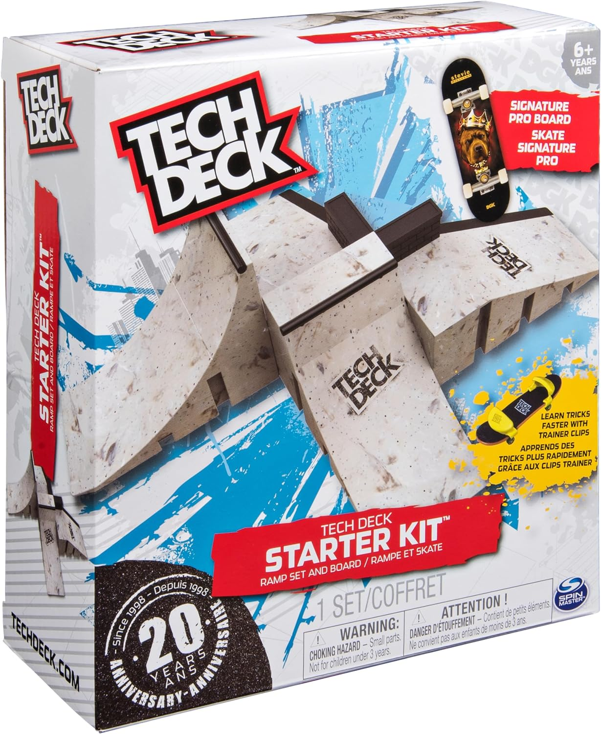 Tech Deck - Starter Kit - Ramp Set with Exclusive Board and Trainer Clips image number 6