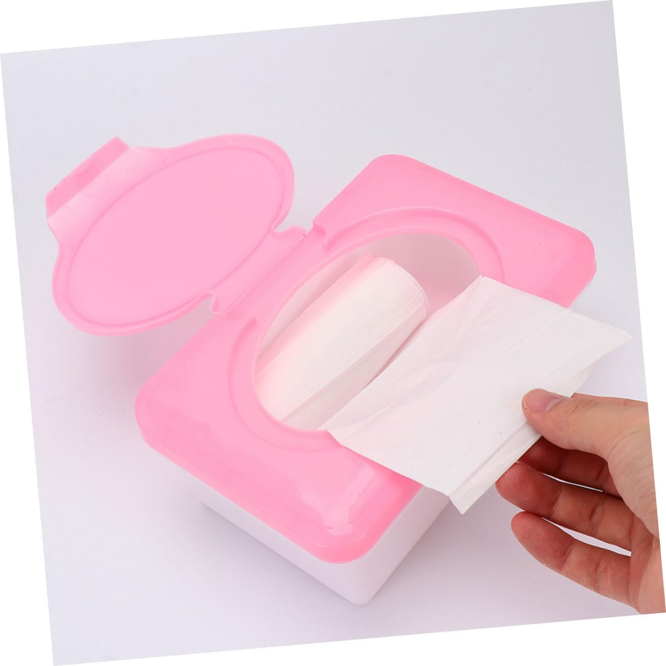 Wipes Dispenser for Bathroom Wet Wipes Holder Portable Tissue Box Case image number 6