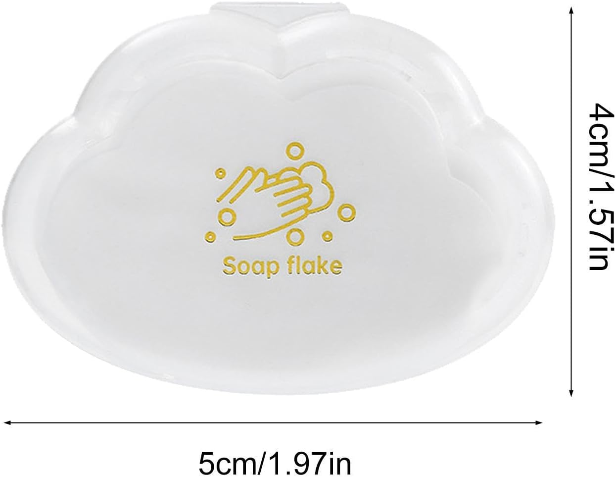 Soap Paper Sheets: 50 Disposable Portable Travel Soap Sheets | Cloud Shaped Handsoap Flakes, Travel Foam Hand Wash Skin for Outdoor L image number 6