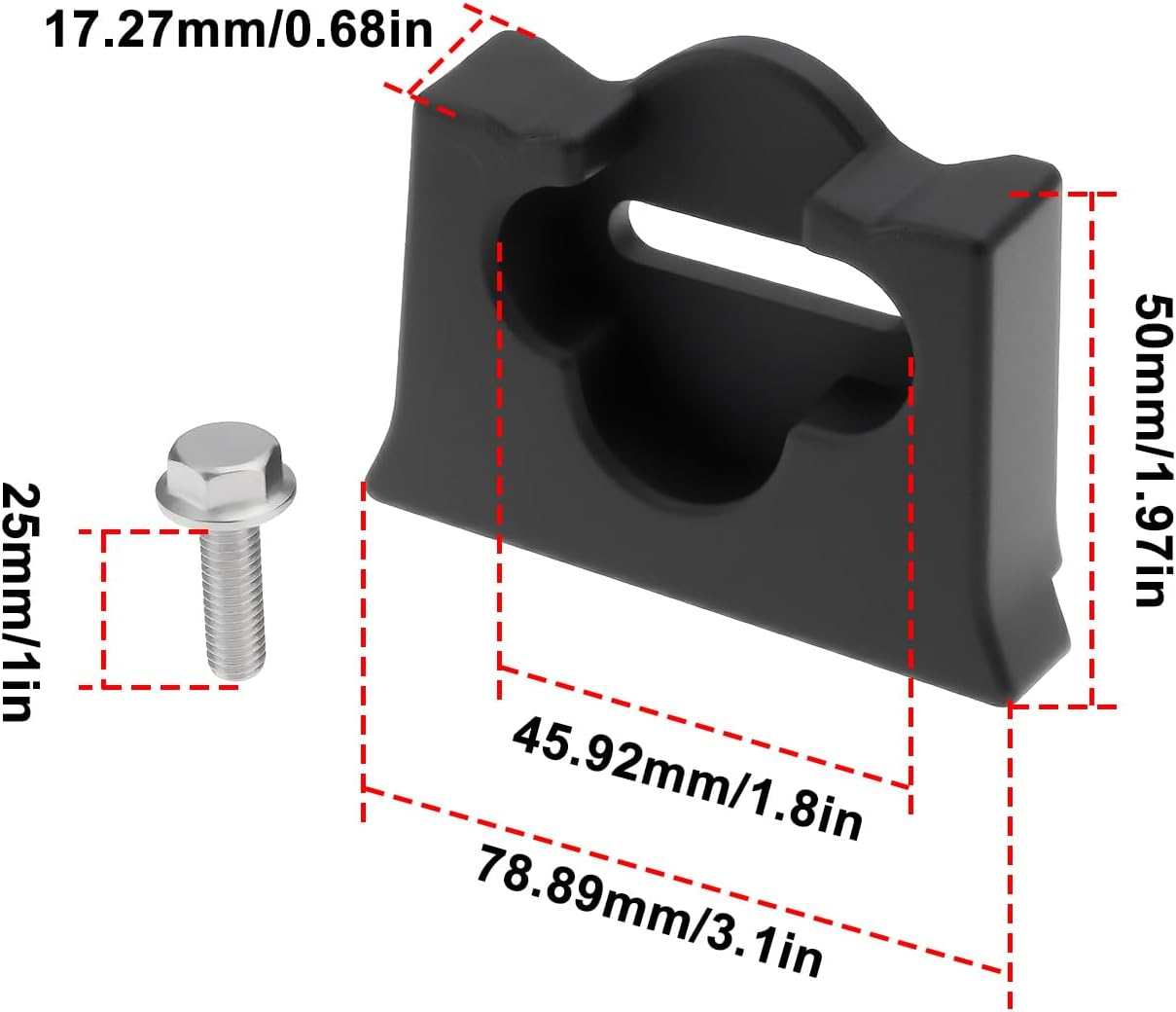 YINETTECH Car Tailgate Aluminum Alloy Stopper with Screws Compatible with Jeep JK JKU 2007-2018 image number 6