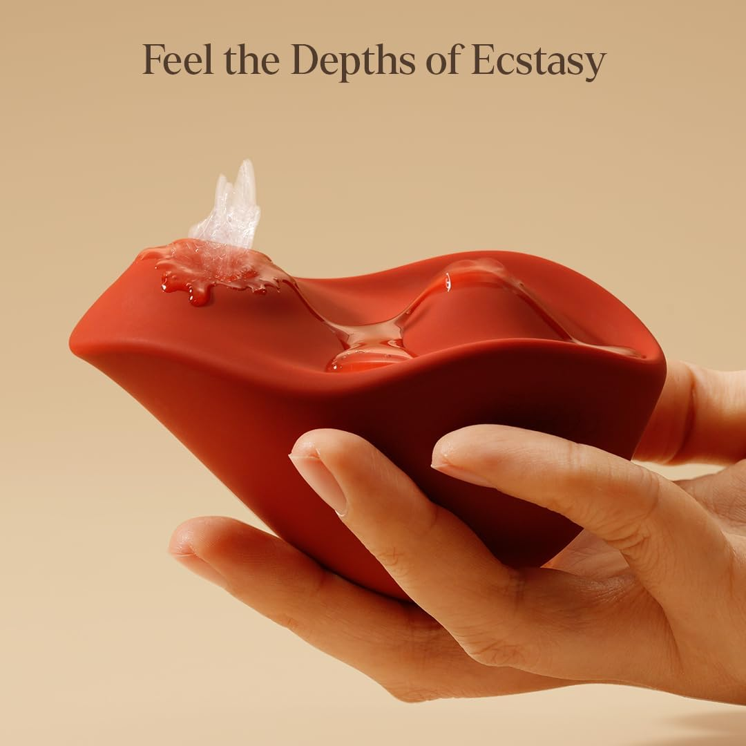 OSUGA Kiss Clitoral Tapping Vibrator Adult Sex Toys for Women, Clitoral Nipple Vibrators with 6 Intensities & 10 Patterns, Flapping Vibrating Stimulator Adult Toy for Female Men Pleasure (Red) - White image number 6