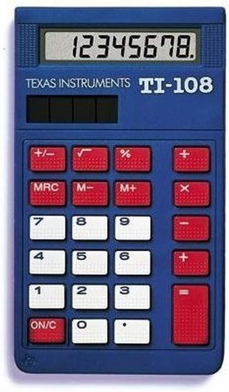 Texas Instruments TI-108 Solar Power Calculator/Teacher&rsquo;S Kit (Set of 10) image number 1