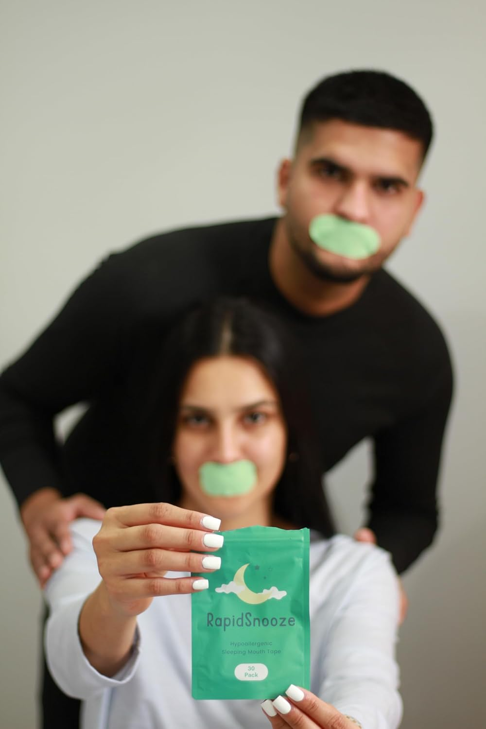 Rapidsnooze Calming Mouth Tape - anti Snoring Sleep Tape - Improve Sleep Quality- Get to Sleep Faster - Deeper Sleep - Buy 3 and save 10% image number 1