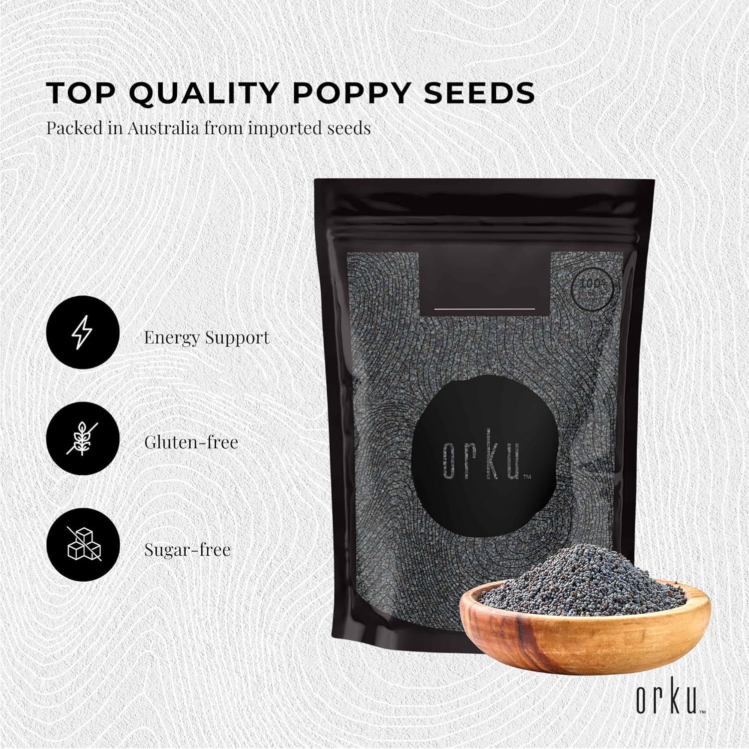 2Kg Poppy Seeds Unwashed Papaver Somniferum for Baking and Decorating image number 4