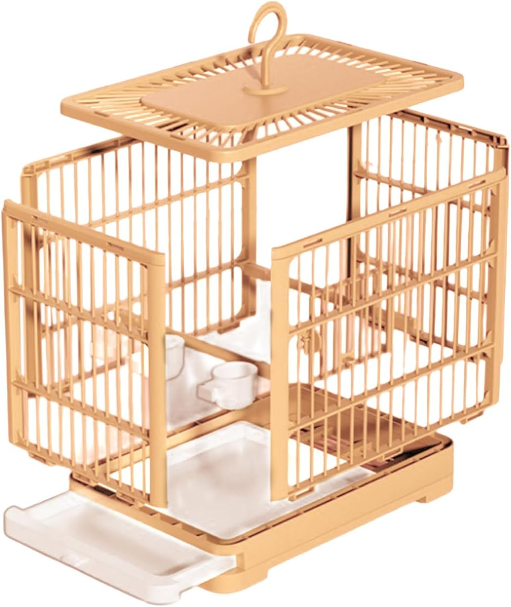 Travel Cage for Birds | Parakeet Travel Cage with Pull Out Tray,Breathable Pet Bird Playing Habitat for Budgies Sparrow Macaws Parakeet Cockatiels