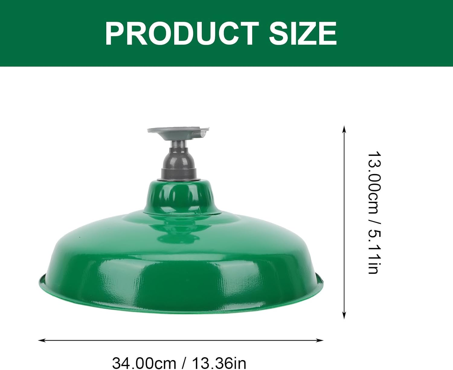 Jojofuny Vintage Enamel Iron Lampshade E27 Balcony Porch Hanging Lamp Cover Outdoor Warehouse Workshop Light Shade image number 1