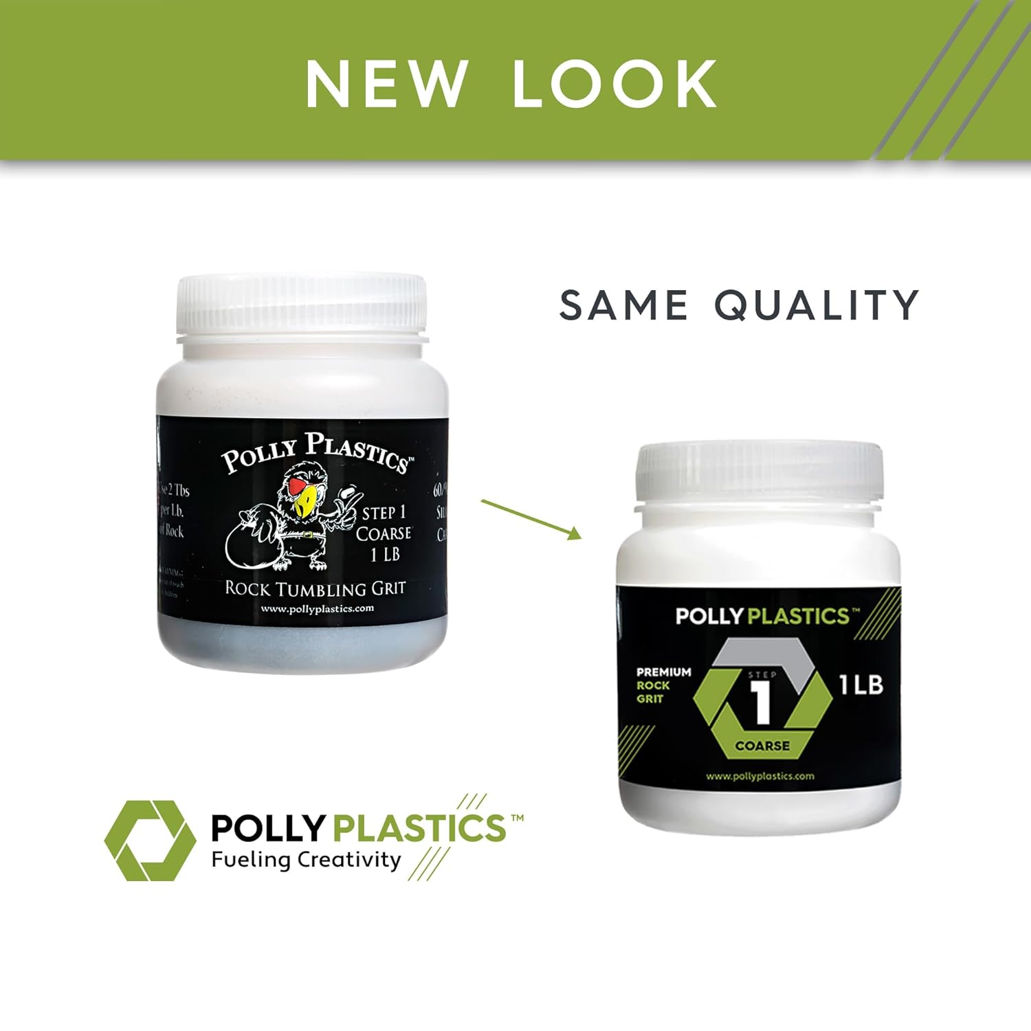 Polly Plastics Rock Tumbler Tumbling Media Grit Kit & Ceramic Filler in Heavy Duty Resealable Bags image number 5