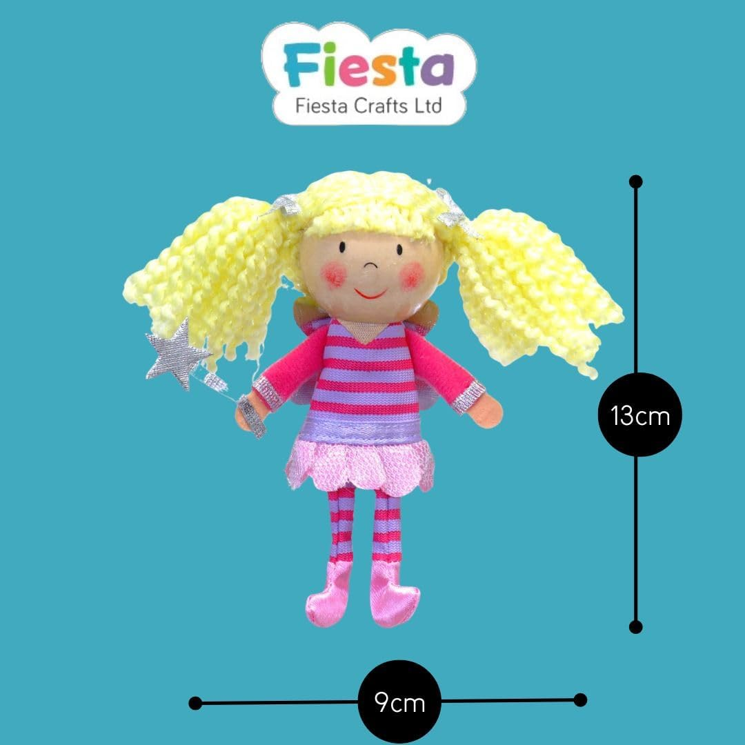 Fiesta Crafts G-1021 Fairy Finger Puppet, Various image number 1