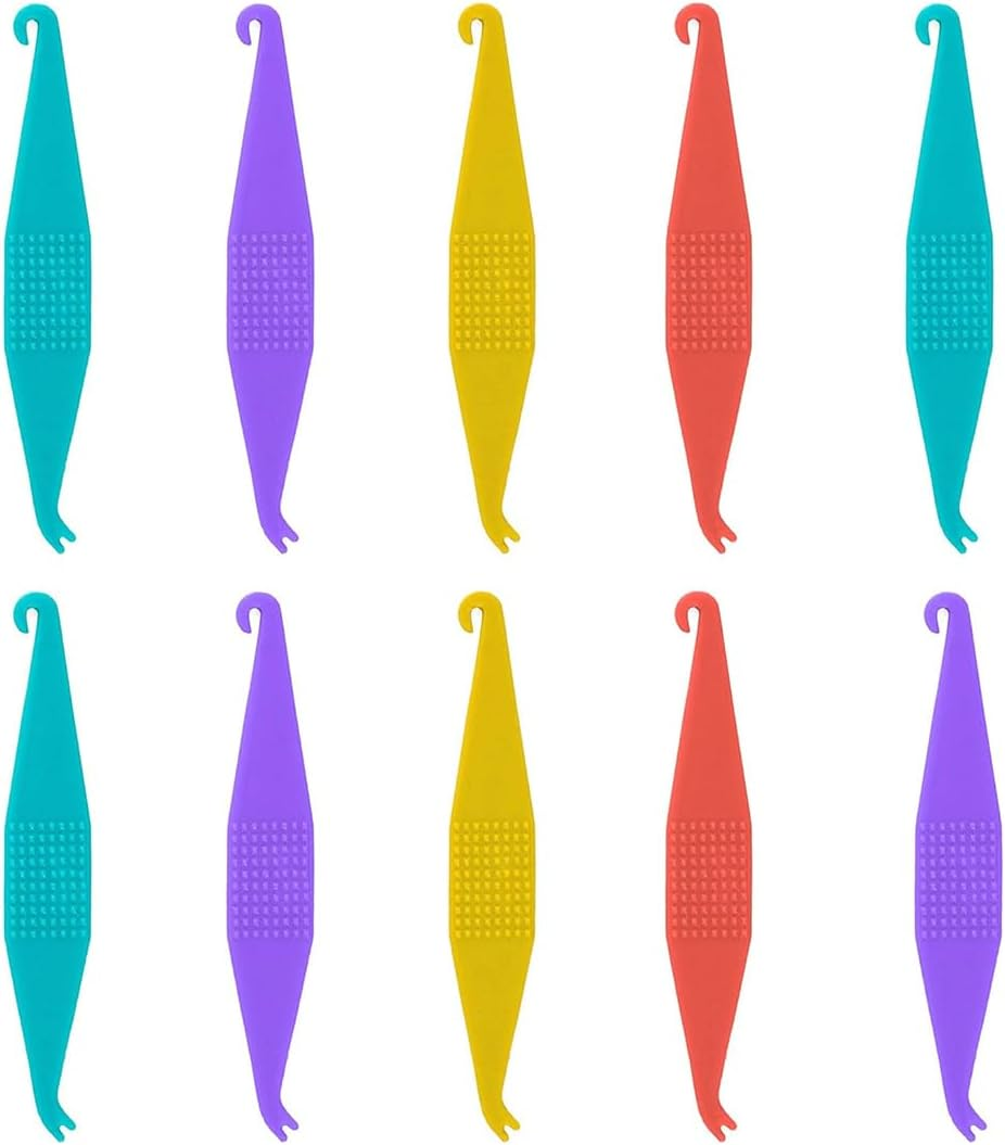 Pack of 10 Orthodontic Elastic Disposable Plastic Braces for Braces, Material Placement Removal Tools, Orthodontic Disposable Plastic Braces (Mixed Colour) image number 5