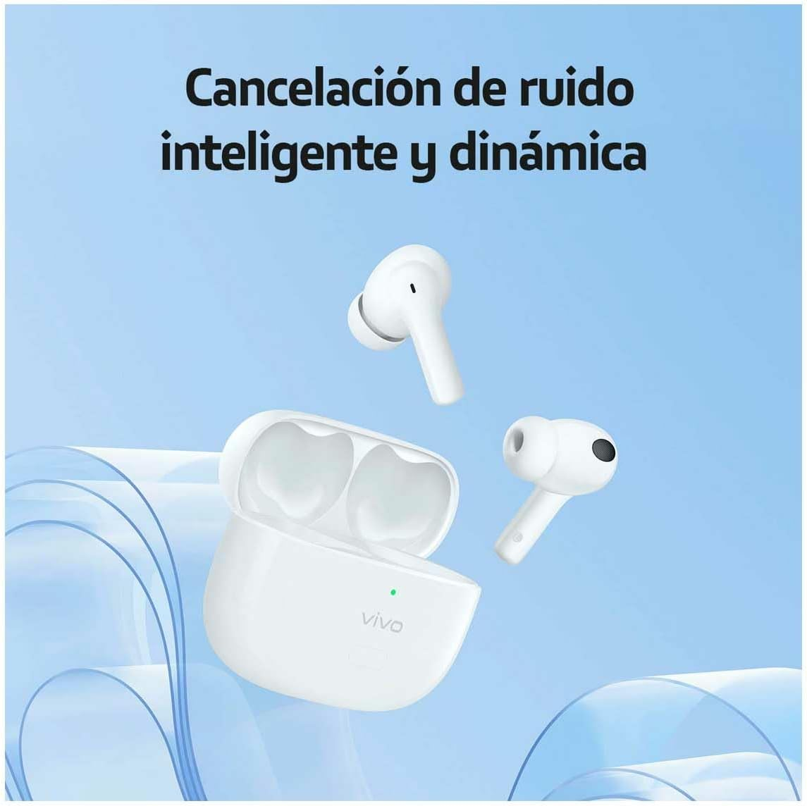 VIVO TWS 2 ANC Wireless Headphones - Moonlight White image number 5