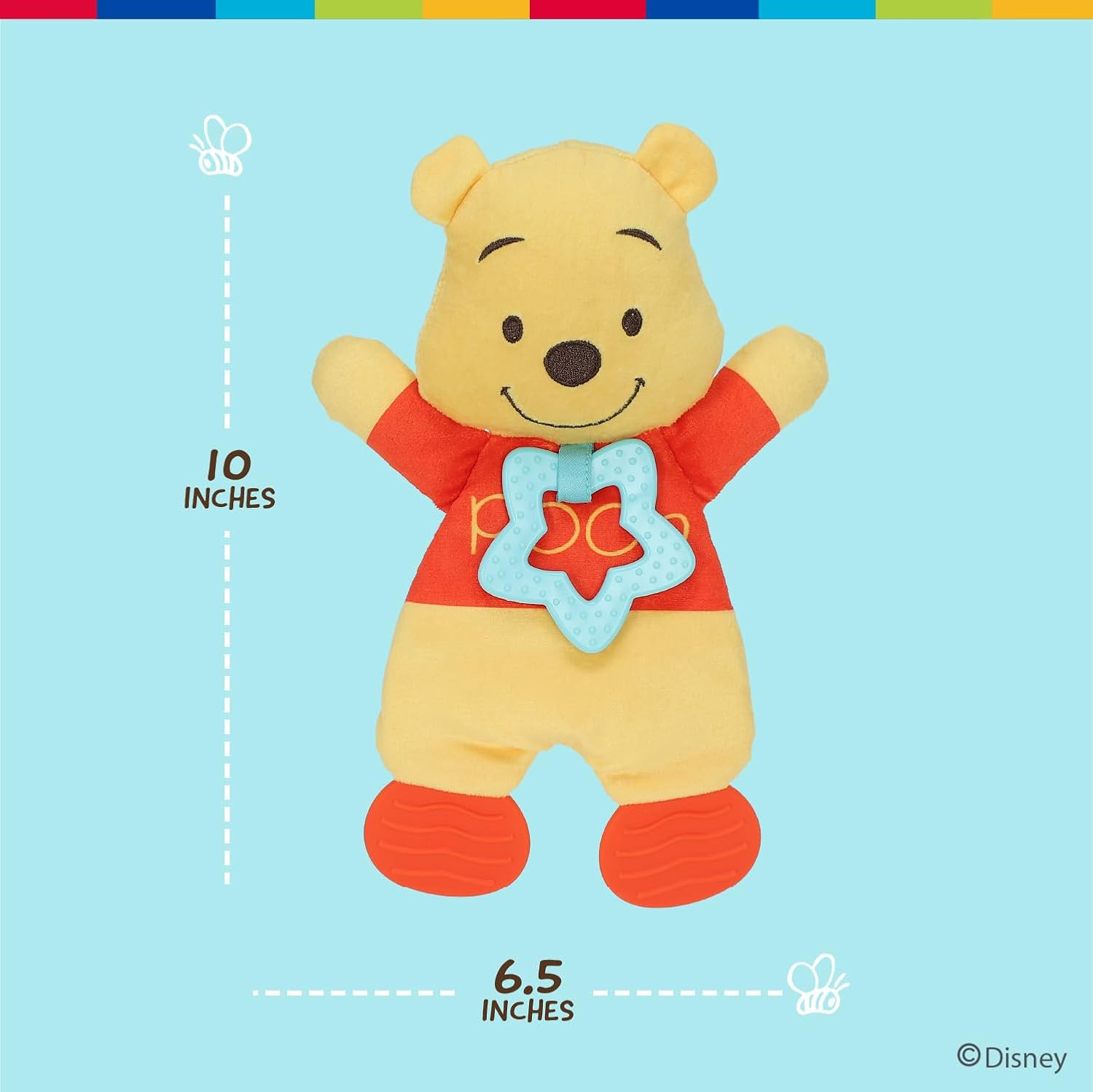 Winnie the Pooh Blanky Teether Toy image number 4