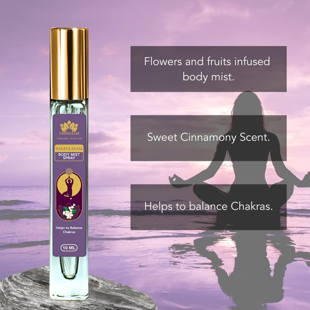 VRINDAAM Aranya Body Mist Gift Box for Women & Men | Perfect for Anniversary, Birthdays & Special Occasions | Fresh Lavender, Citrus Woody, Sweet Musky Scent | 5 Piece Gift Set (5X10Ml) (Heritage Gift