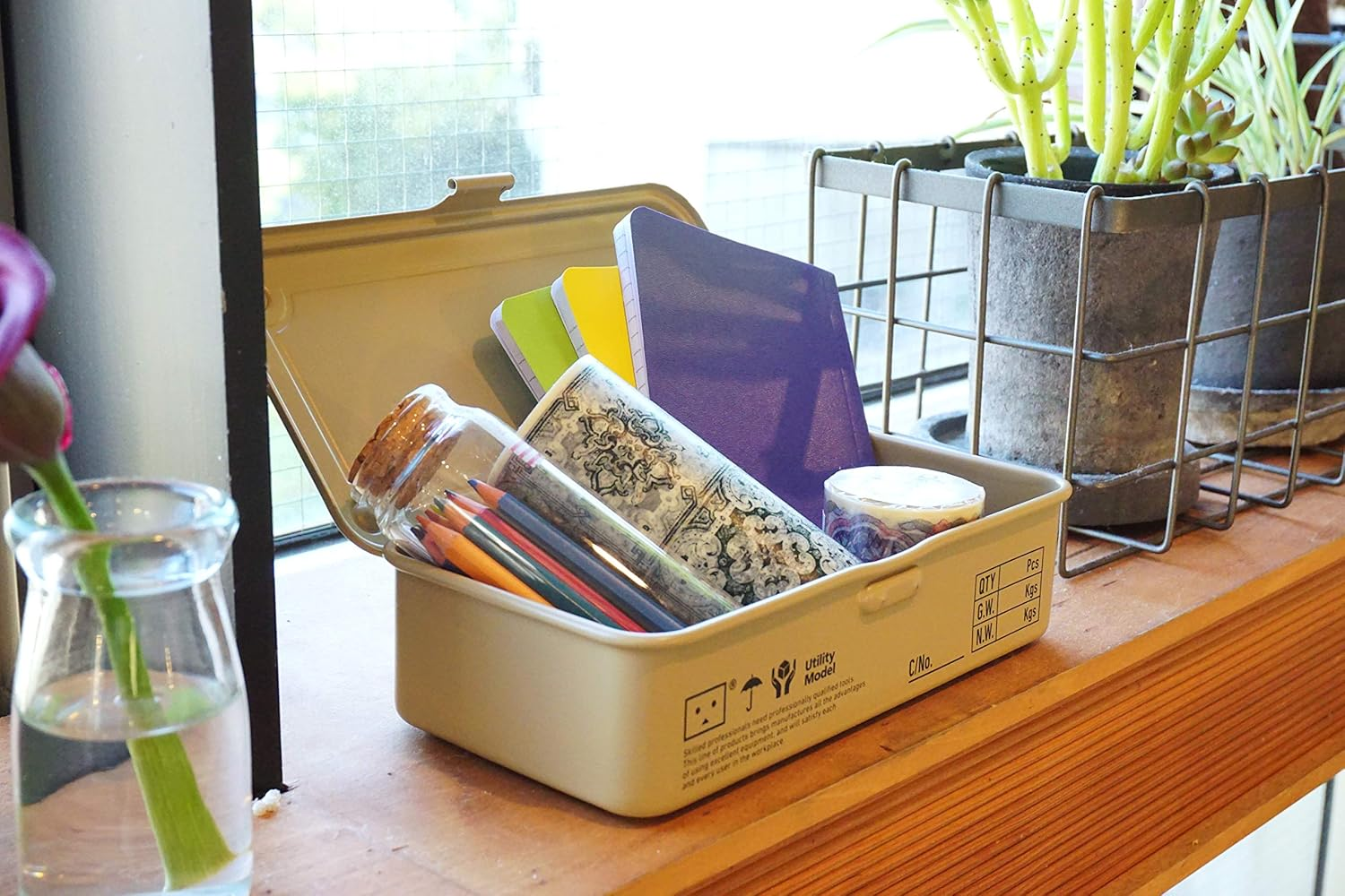 Trusco Nakayama (Amazon.Co.Jp Exclusive) Danbo Steel Accessory Box (Trunk Type Tool Box T190DNB) image number 3