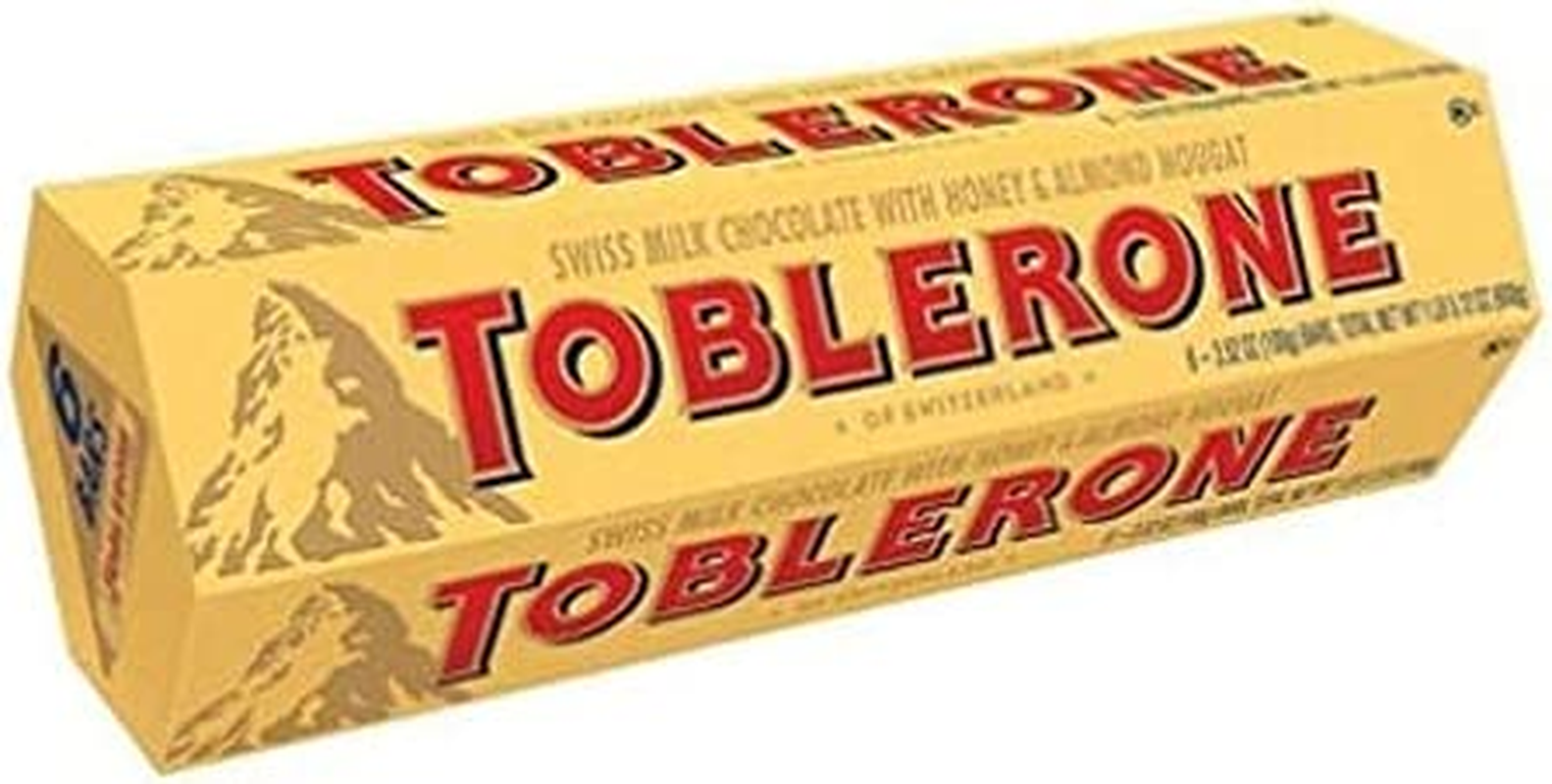 Toblerone Swiss Milk Chocolate 6 X 100G Bars image number 1