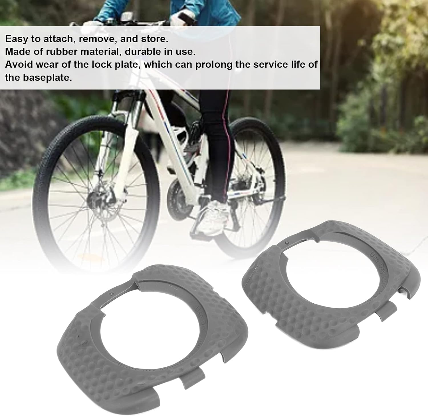 1 Pair Rubber Bike Cleats Pedal Cover, Attach and Remove, Prevents Mud Build up Cleat Cover, for Speed Play Zero Aero image number 2