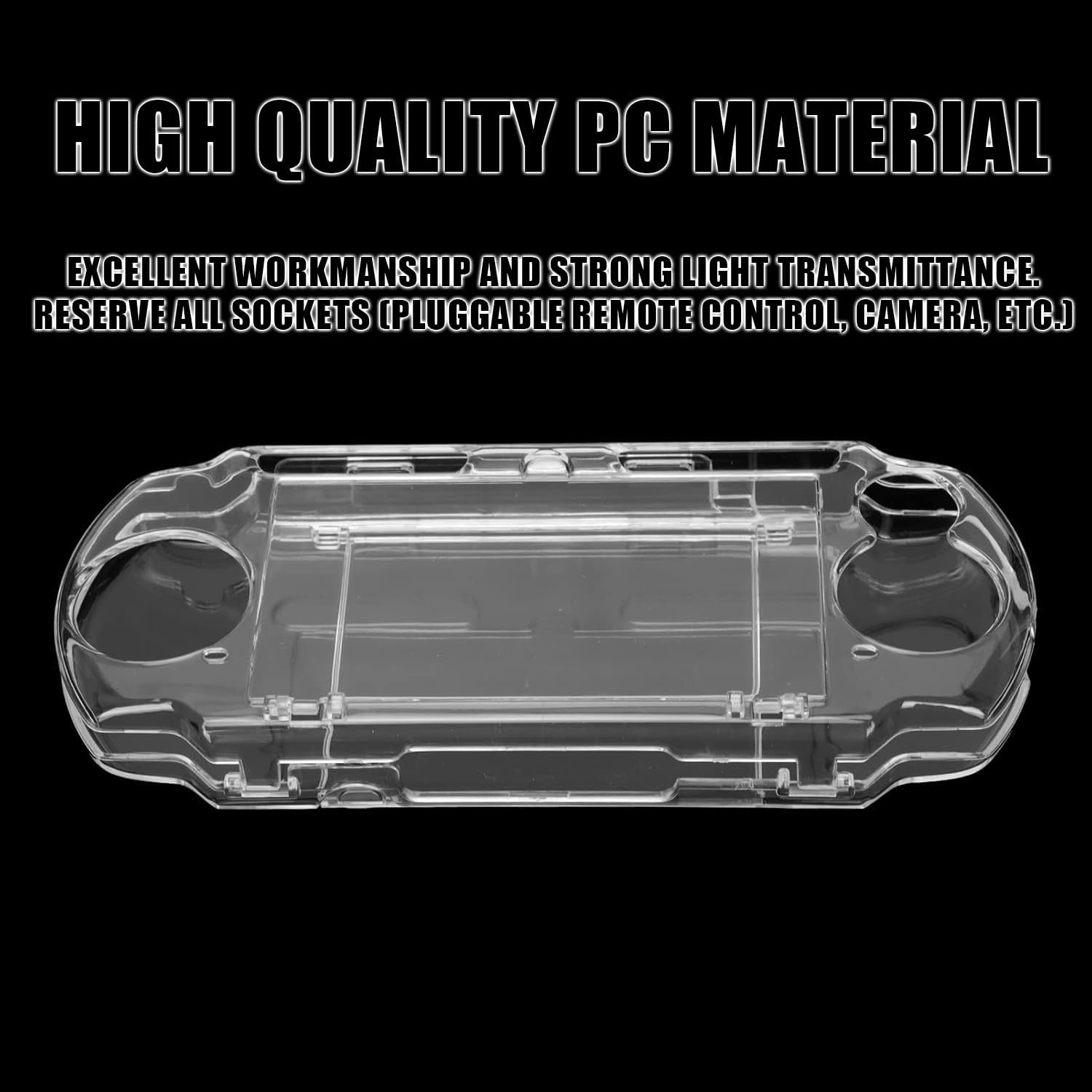 WEZCHUGHAOL Transparent Crystal Protective Case for 3000 Game Console - Shockproof & Scratch-Resistant Full Housing Cover with Movie Bracket image number 4