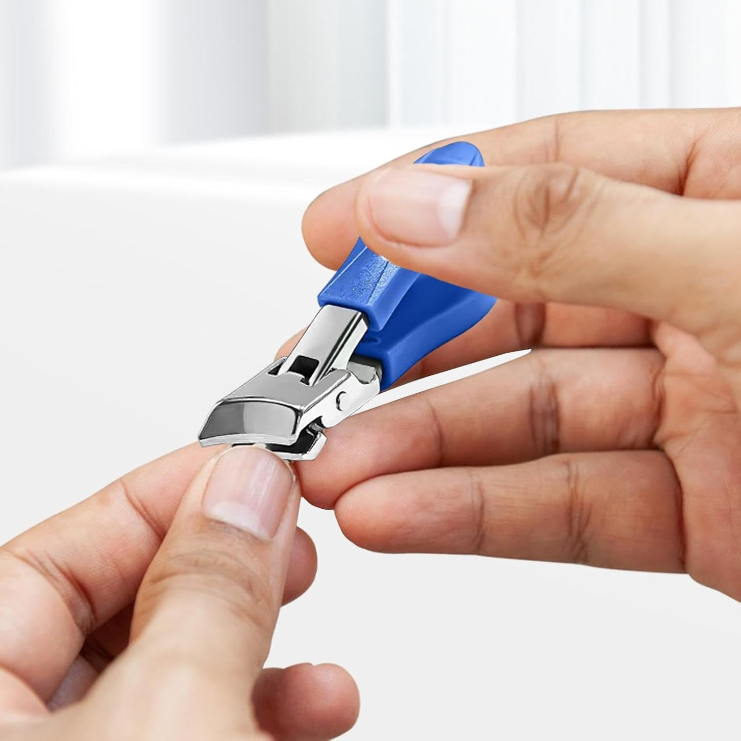 Thick Toenails Scissors,Wide Jaw Opening Heavy Duty Toenail Scissors | Anti-Splash Manicure Pedicure Nail Tools Non-Slip for Women Men for Dormitory, Traveling image number 5