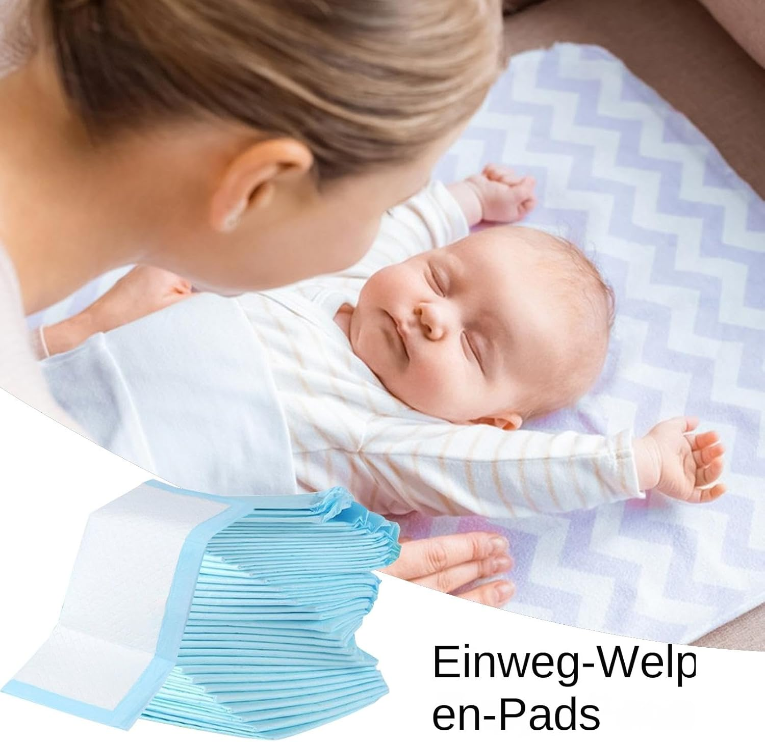 Nappy Changing Mat - Leak-Proof Baby Changing Mat, Breathable Underpads | Baby Mat for Nappy Changing, Absorbent Bed Pads for Babies, Puppies, Adults, Older Pets image number 5