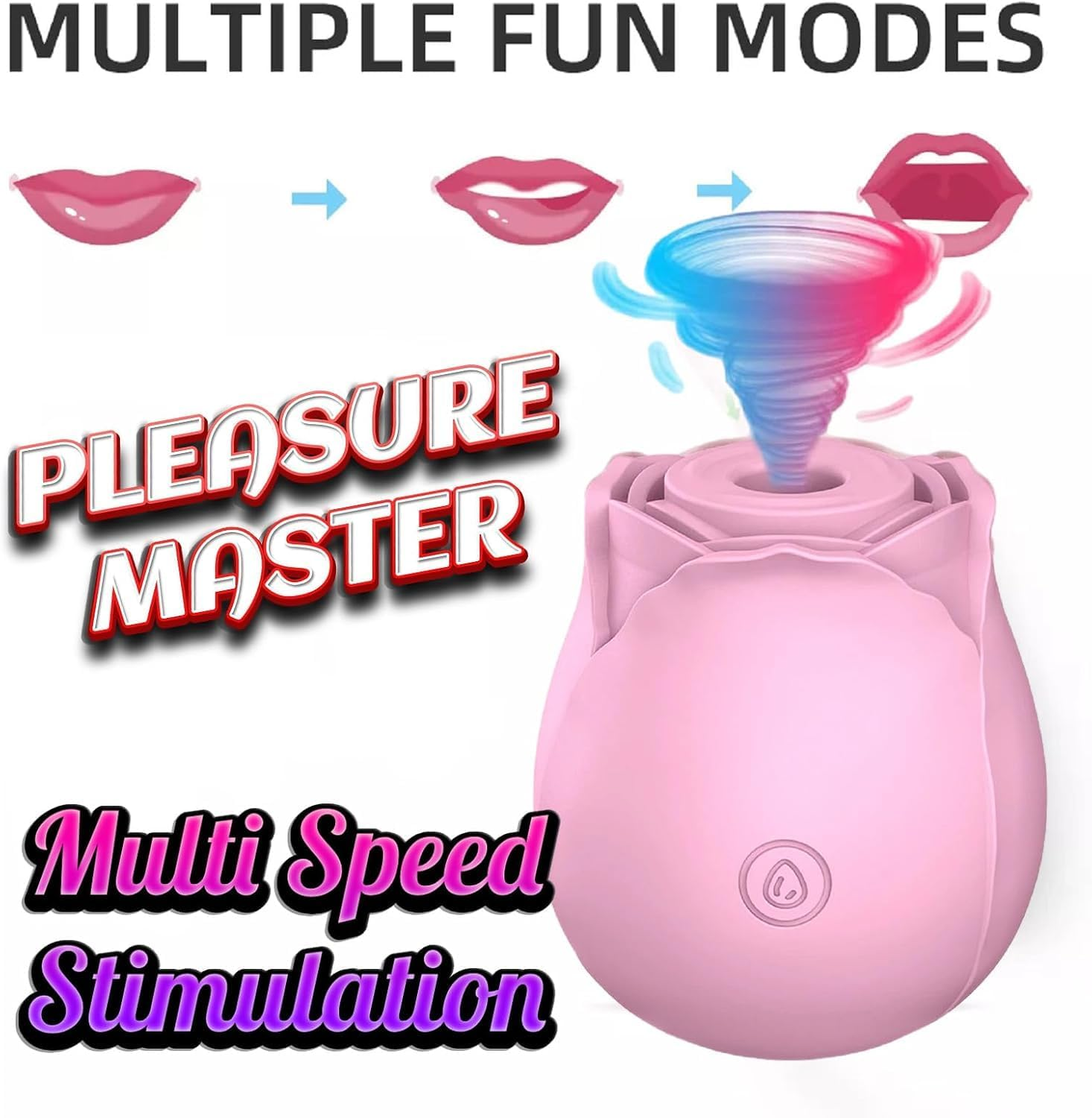 YUKAIONE 2024 New Roses Sex Toys for Women, Female Sucking Sex Stimulator for Clitoral Nipple Stimulation, G-Spot Masturbator, Personal and Partner Massager for Female Adult Sex Toys. (Pink)