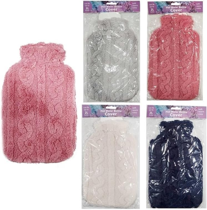 LYLAC Hot Water Bottle Cover Fluffy Jacquard 34X18Cm