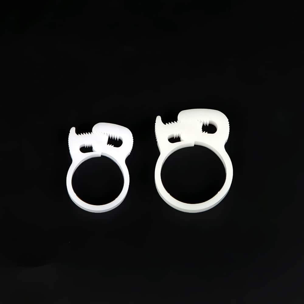 10 Pcs Gripping Hose Clamps, Heavy Duty Speedy Double Snap Grip Plastic Hose Clamps, Adjustable Ratcheting Hose Clip for Connecting, Fastening, Sealing Hoses (6.5-7.0Mm) image number 3