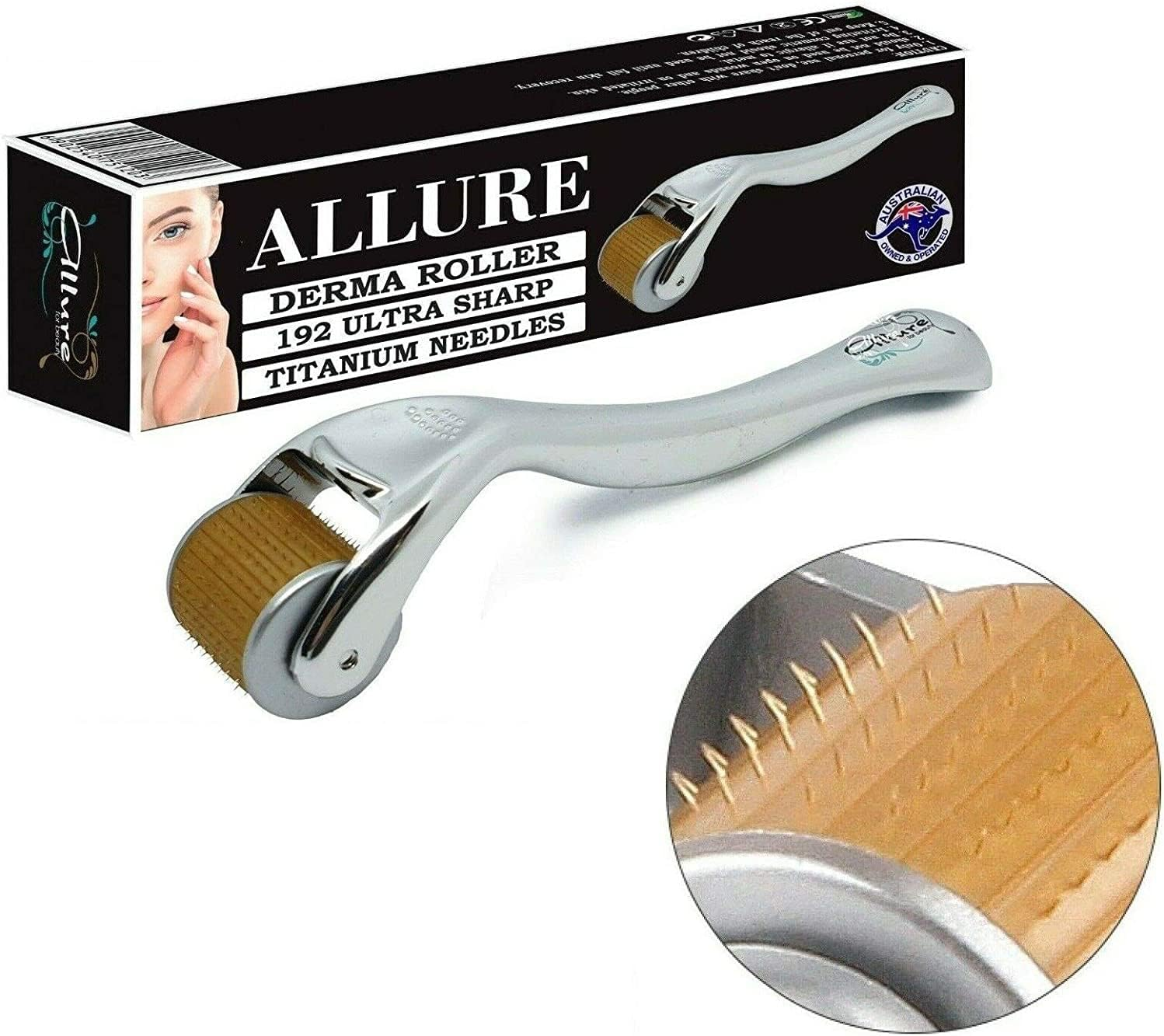 Derma Roller 0.5Mm 192 Titanium Needles anti Aging Skin Care Tool Microneedles Dermaroller